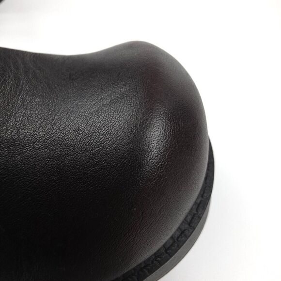 AMERICAN EAGLE 90s Vintage Leather Platform Ankle Boots Chunky Heel Y2k Grunge - Picture 11 of 13